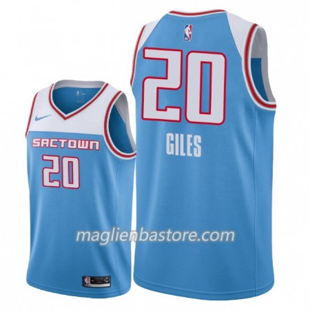 Maglia NBA Sacramento Kings Harry Giles 20 2018-19 Nike City Edition Blu Swingman - Uomo